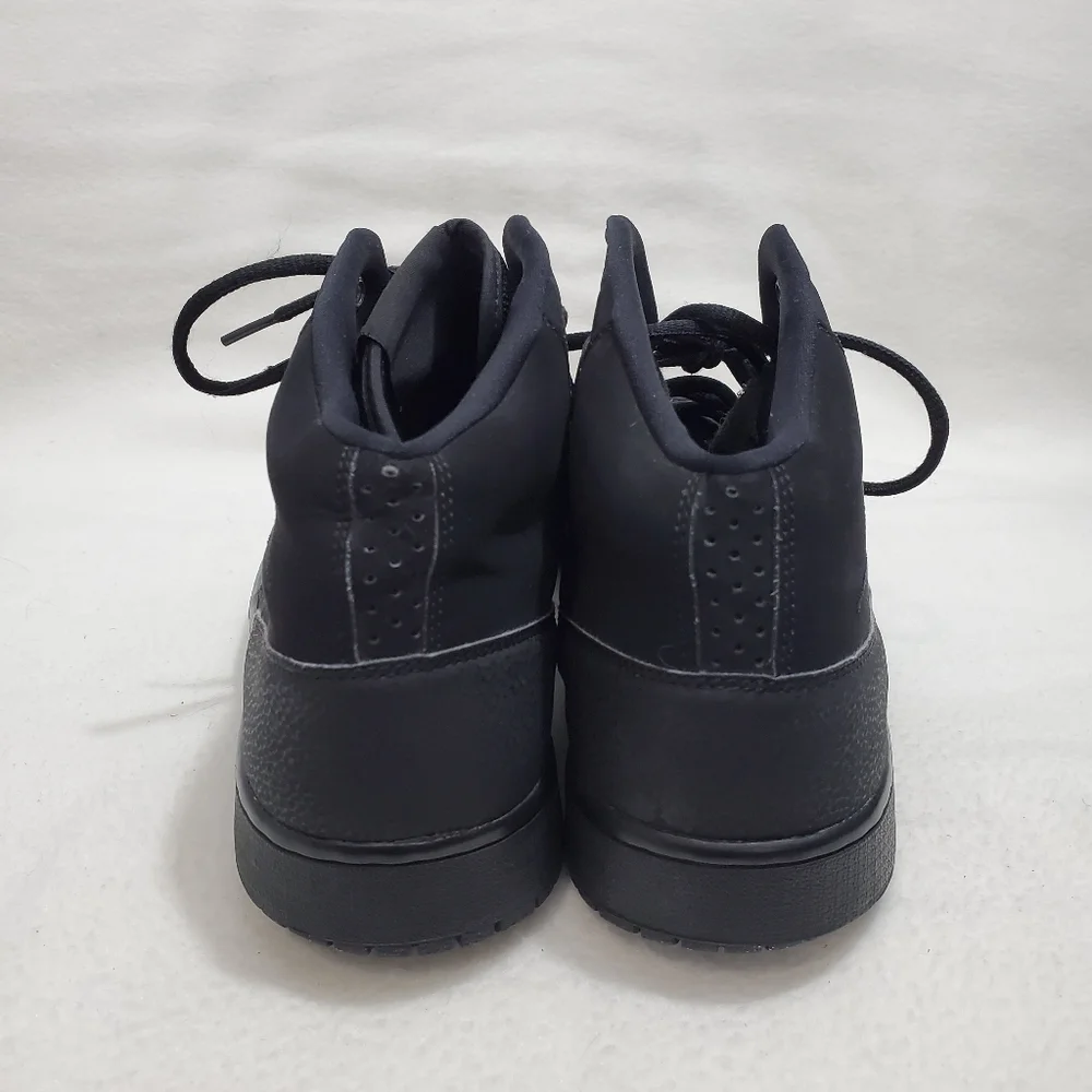 Jordan Executive Solid Black Mid Top Sneakers